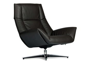 DS-149 LEJO - Swivel leather armchair with armrests with 4-spoke base by de Sede - view 3